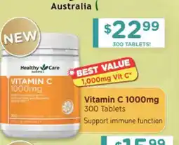 Chemist Warehouse Healthy Care Vitamin C 1000mg offer