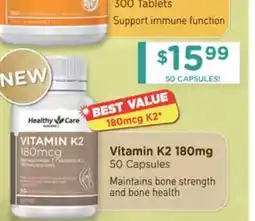 Chemist Warehouse Vitamin K2 180mg offer