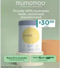 Chemist Warehouse Mumamoo Stage 3 Premium Toddler Milk offer