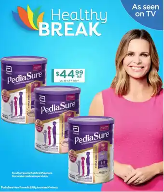 Chemist Warehouse PediaSure New Formula Assorted Variants offer