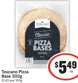 IGA Toscano Pizza Base offer