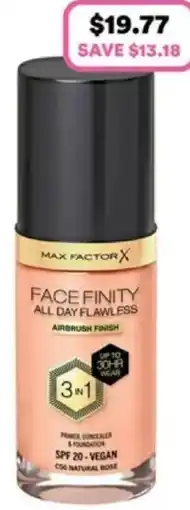 Priceline Max factor makeup range offer