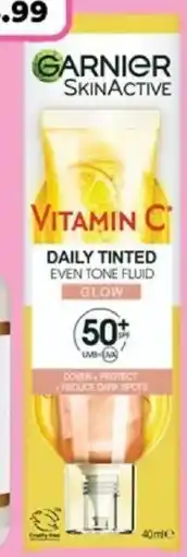 Priceline Garnier skinactive  daily tinted even tone fluid offer