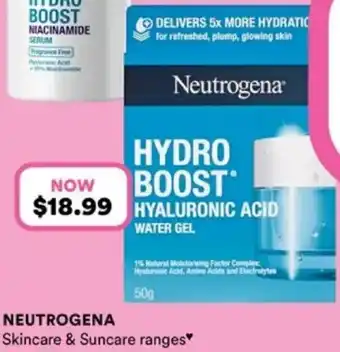 Priceline Neutrogena Skincare & Suncare ranges offer