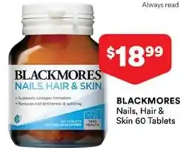 Priceline Blackmores nails, hair & skin offer