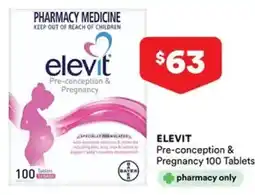 Priceline ELEVIT Pre-conception & Pregnancy offer