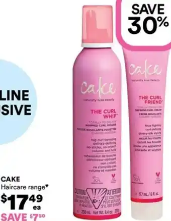 Priceline CAKE Haircare range offer