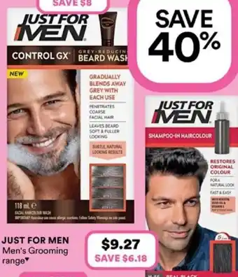 Priceline Just for men offer