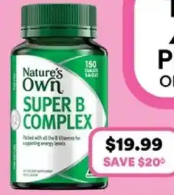 Priceline Nature's Own SUPER B COMPLEX offer