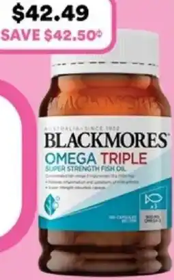 Priceline Omega triple super strength fish oil offer