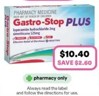 Priceline Gastro-stop plus offer