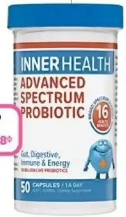 Priceline Inner health advanced spectrum probiotic offer