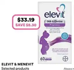 Priceline Elevit & menevit offer