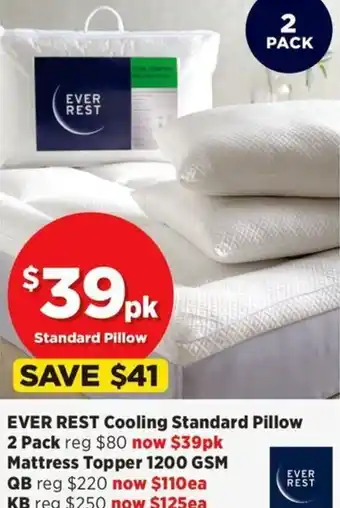 Spotlight EVER REST Cooling Standard Pillow offer