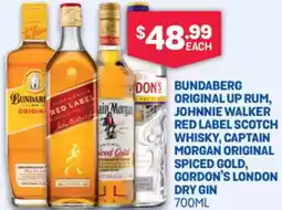 Bottlemart Johnnie walker, ain morga, bundaberg, don's offer