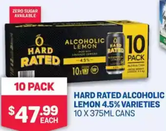 Bottlemart Hard rated alcoholic lemon 4.5% offer