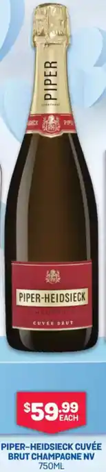 Bottlemart Piper-heidsieck cuvée brut champagne nv offer