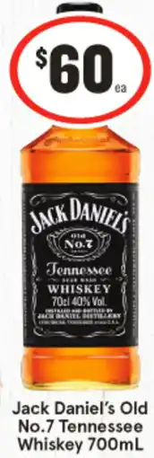 IGA Liquor Jack Daniel's Old No.7 Tennessee Whiskey offer