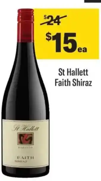 Liquorland St Hallett Faith Shiraz offer