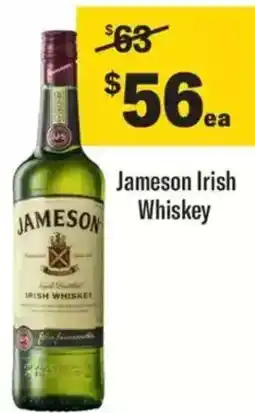 Liquorland Jameson Irish Whiskey offer