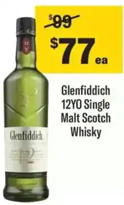 Liquorland Glenfiddich 12YO Single Malt Scotch Whisky offer