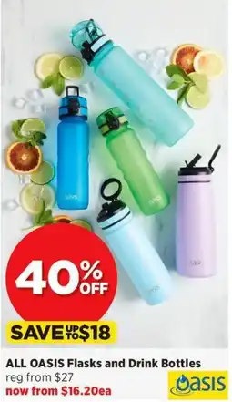 Spotlight ALL OASIS Flasks and Drink Bottles offer