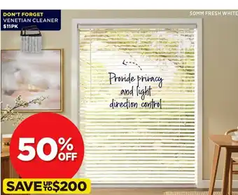 Spotlight Timber Venetian Blinds 180  x 137 cm offer