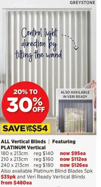 Spotlight Vertical Blinds 180 x 213 cm offer