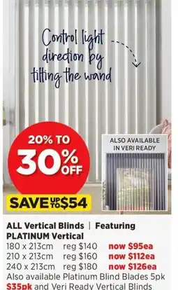 Spotlight Vertical Blinds 240 x 213 cm offer