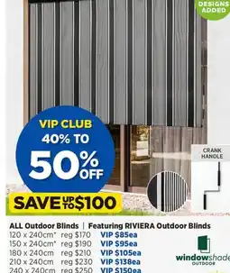 Spotlight Outdoor Blinds 180 x 240cm offer