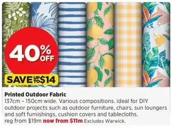 Spotlight Printed Outdoor Fabric offer