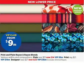 Spotlight Print and Plain Rayon & Rayon Blends Print offer