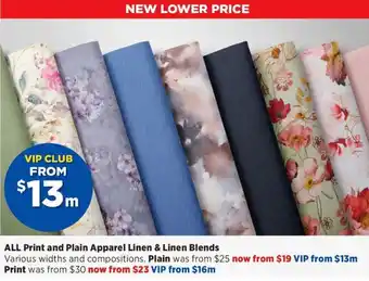 Spotlight ALL Print and Plain Apparel Linen & Linen Blends offer