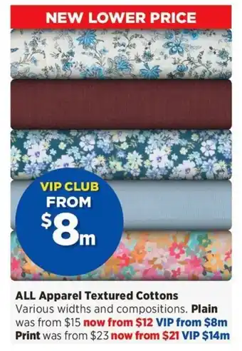 Spotlight ALL Apparel Textured Cottons offer