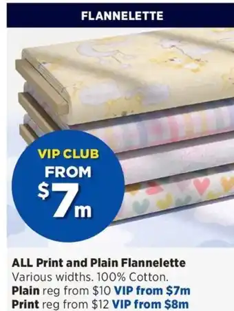 Spotlight Plain Flannelette offer