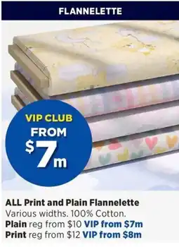 Spotlight Print Flannelette offer