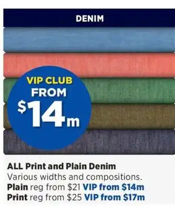 Spotlight ALL Print and Plain Denim offer