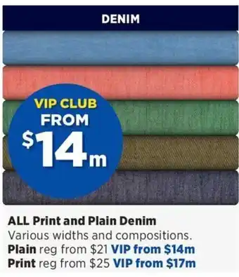 Spotlight ALL Print and Plain Denim offer