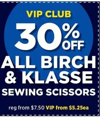 Spotlight All Birch & Klasse Sewing Scissors offer