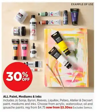 Spotlight ALL Paint, Mediums & Inks offer