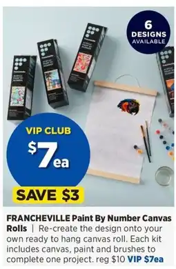 Spotlight FRANCHEVILLE Paint By Number Canvas Rolls offer