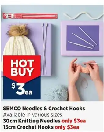 Spotlight SEMCO Needles & Crochet Hooks offer