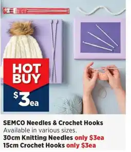 Spotlight SEMCO Needles & Crochet Hooks offer