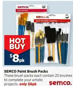 Spotlight SEMCO Paint Brush Packs offer