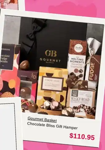 Myer Gourmet Basket Chocolate Bliss Gift Hamper offer