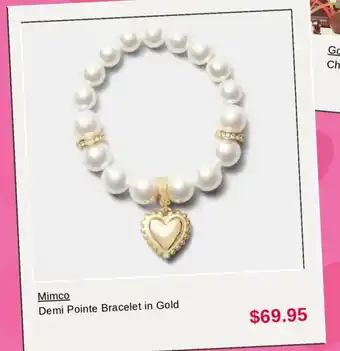 Myer Mimco Demi Pointe Bracelet in Gold offer