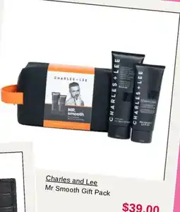 Myer Charles and Lee Mr Smooth Gift Pack offer