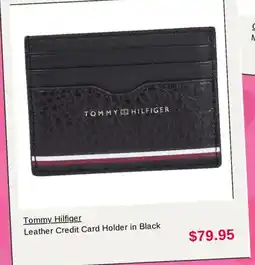 Myer Tommy Hilfiger Leather Credit Card Holder in Black offer