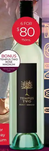 Porters Tempus Two Pinot Grigio offer