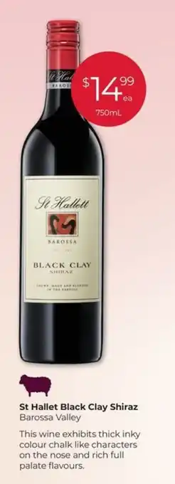 Porters St Hallet Black Clay Shiraz Barossa Valley offer